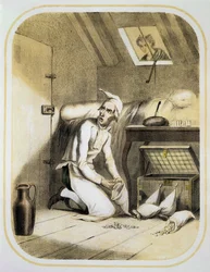 Avarice in the Kitchen, from a series of prints depicting the Seven Deadly Sins